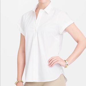 NWT J Crew Short Sleeve Popover Shirt